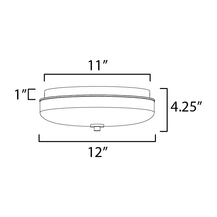 Voto LED Flush Mount by Studio M Lighting – line drawing