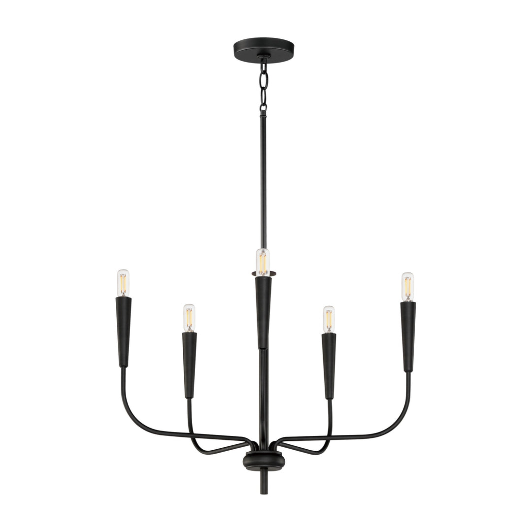 Vela 5-Light Chandelier by Studio M Lighting in Black