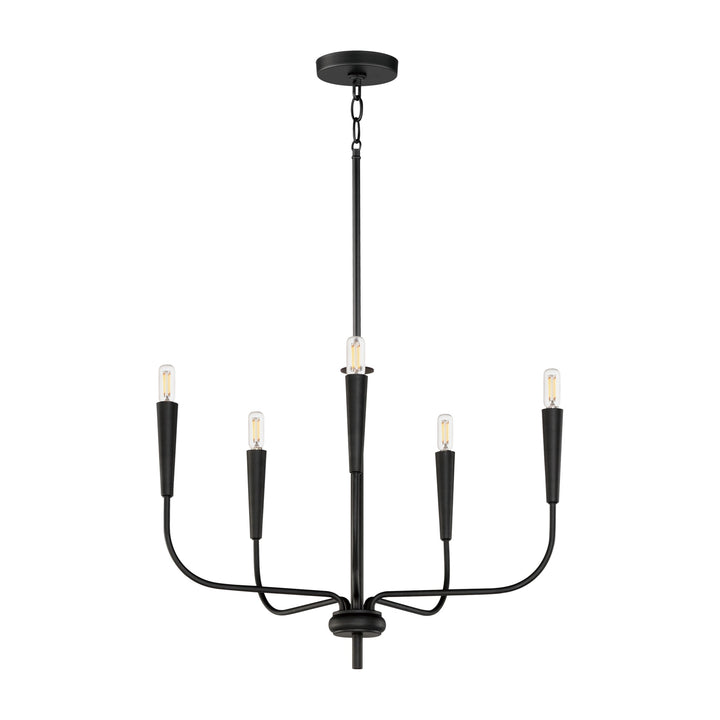 Vela 5-Light Chandelier by Studio M Lighting in Black