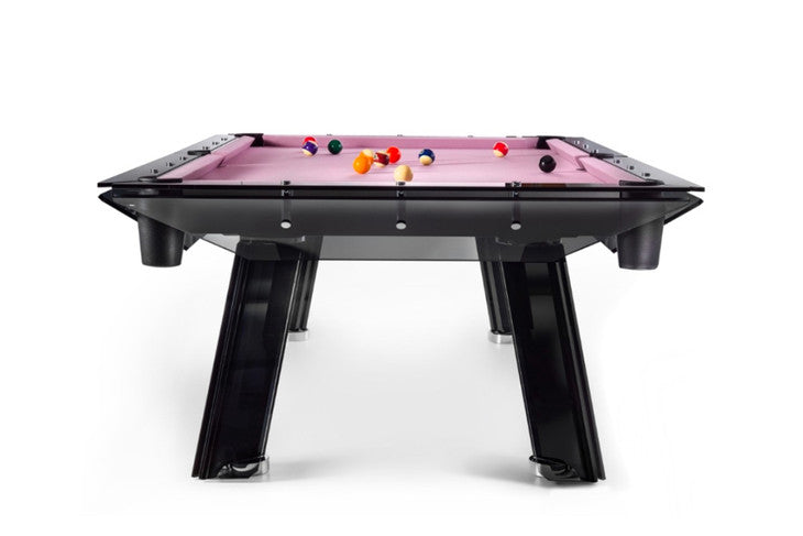 Filotto Black Smoked Glass Billiard Table Pool Tables Impatia