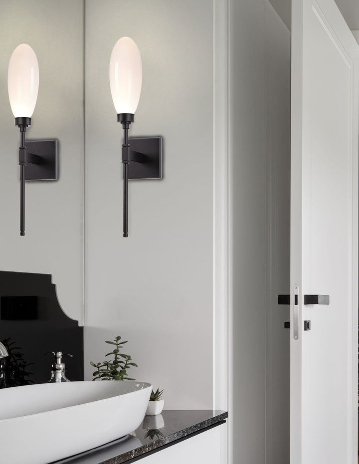 Fiori Belvedere Sconce by Hammerton Studio in a styled interior