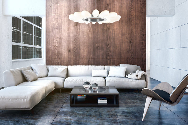 Fiori Radial Ring Chandelier by Hammerton Studio in a styled interior