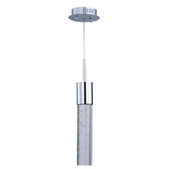 Fizz IV 1-Light LED Pendant by ET2 Lighting in Polished Chrome, front view