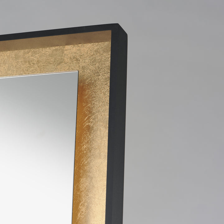 Floating 30" x 67" LED Free Standing Mirror by ET2 Lighting, styled view 4