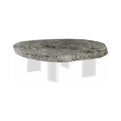 Floating Round Gray Coffee Table Phillips Collection