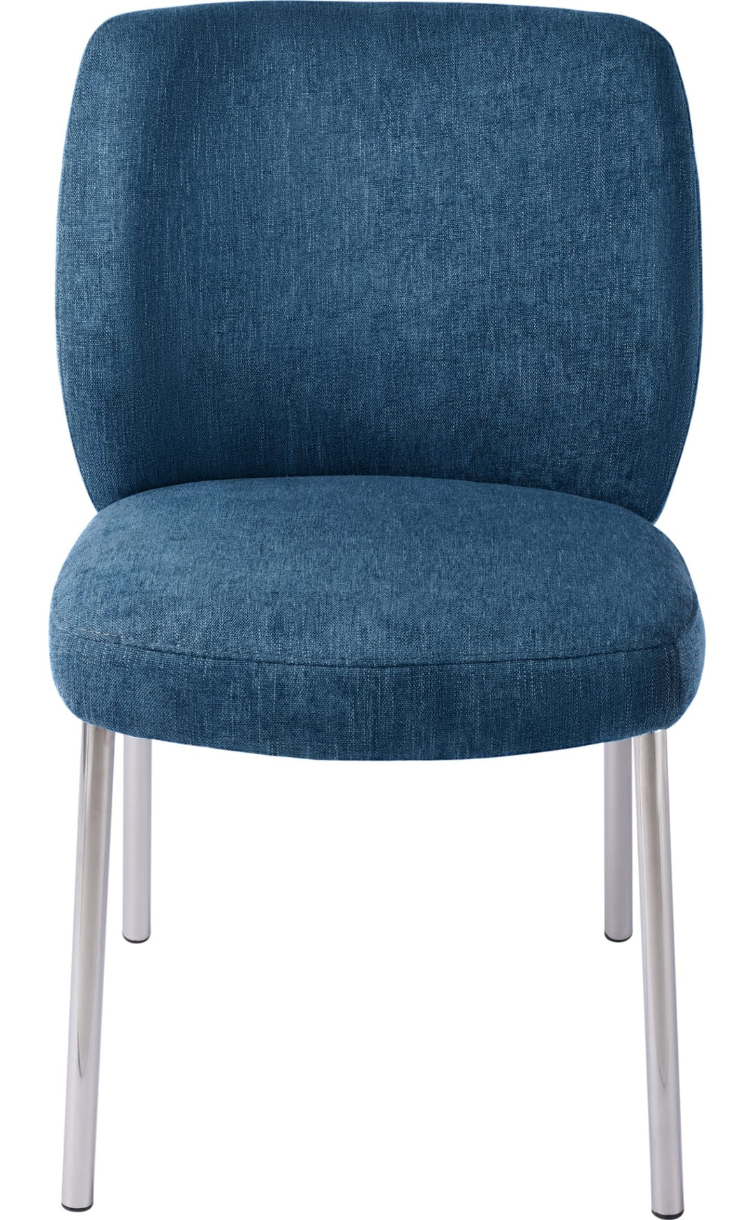 Fomo Chenille Dining Chair in Azure — product view on a white background