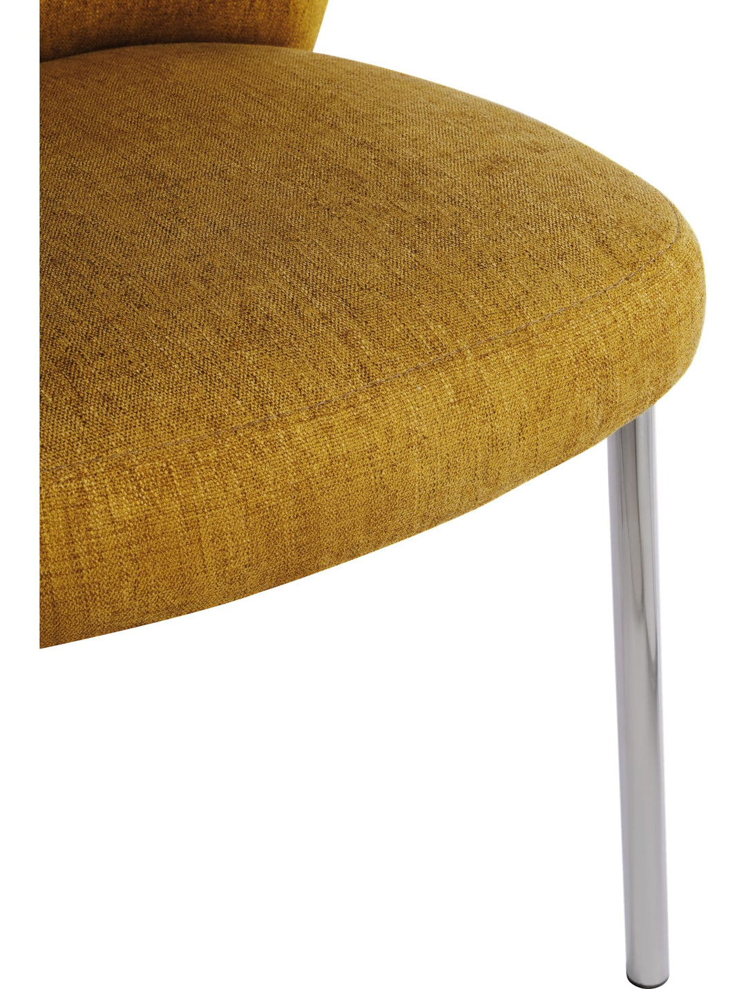 Fomo Chenille Dining Chair in Pineapple — product view on a white background