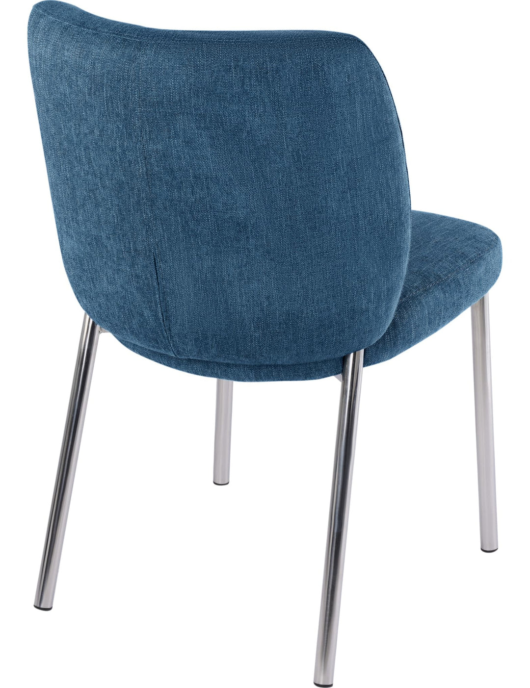 Fomo Chenille Dining Chair in Azure — product view on a white background