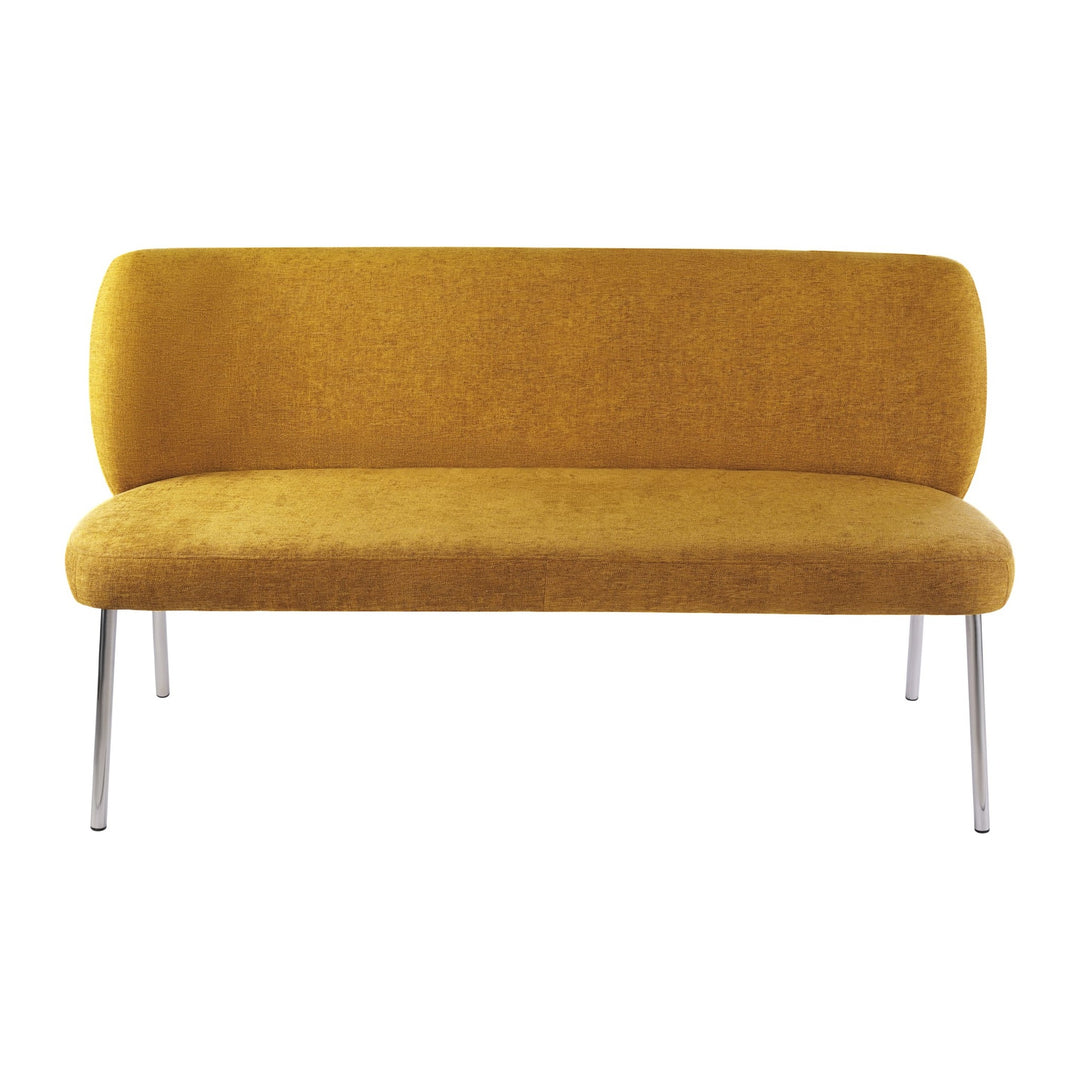 Fomo Chenille Settee by Modus in Pineapple — product view on a white background