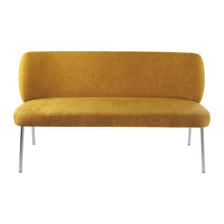 Fomo Chenille Settee by Modus in Pineapple — product view on a white background