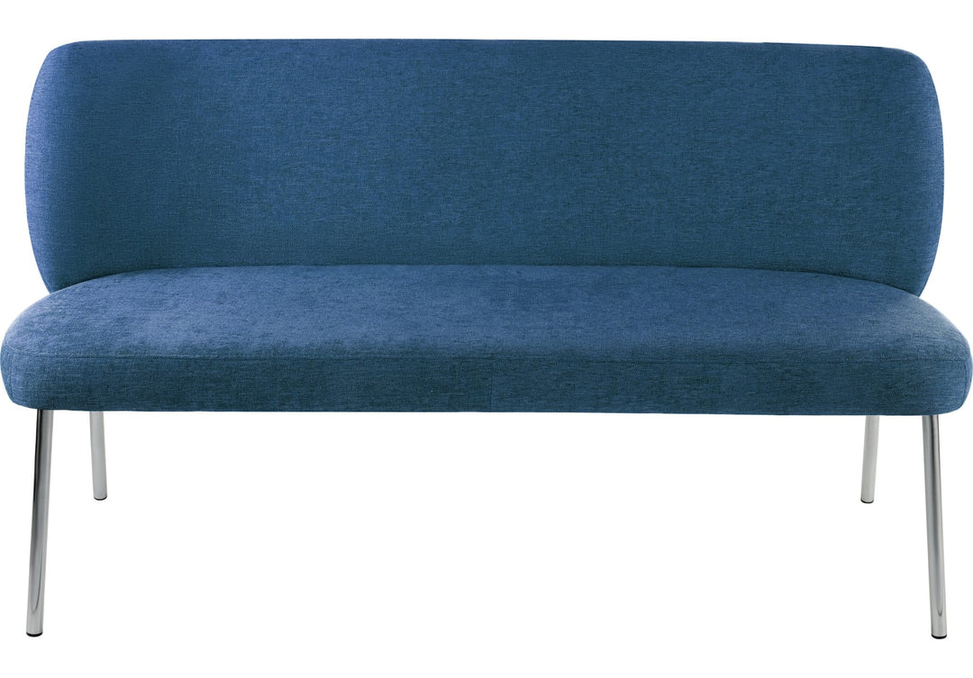 Fomo Chenille Settee in Azure — product view on a white background