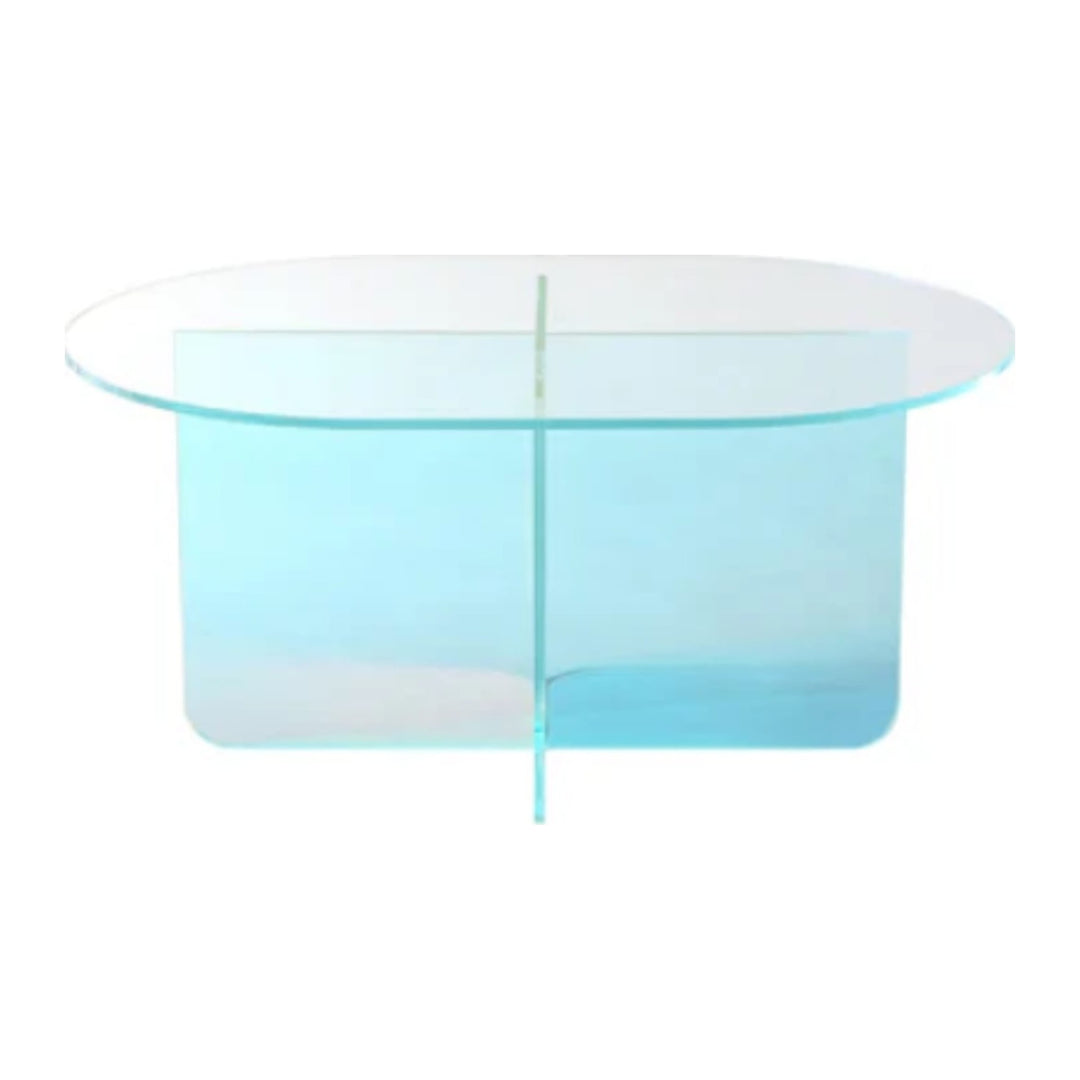 Fomo Iridescent Glass Coffee Table by Modus in Iridescent Glass — product view on a white background