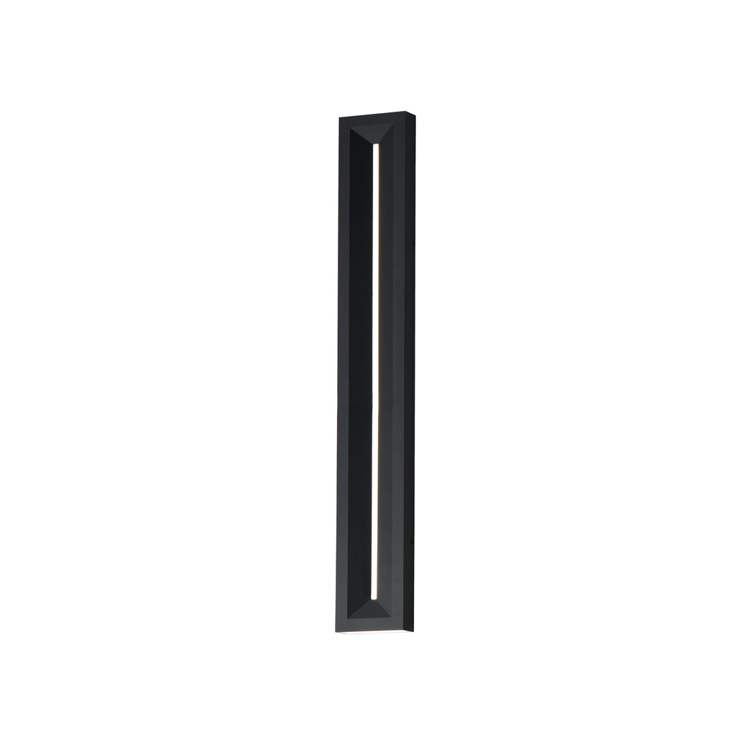 Fosso 35" LED Outdoor Wall Sconce - 5cct by ET2 Lighting in Black, front view