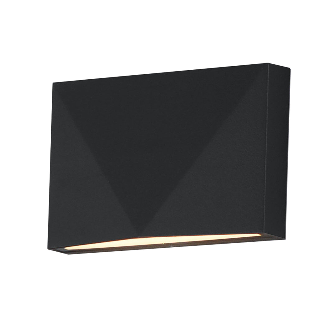 Fractal LED Step Light 3CCT by ET2 Lighting in Black, front view