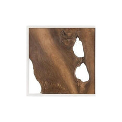 Framed Slice Wall Tile, Teak Wood Phillips Collection