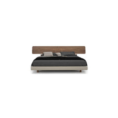 Frank Bed with Wood Headboard Beds Huppe
