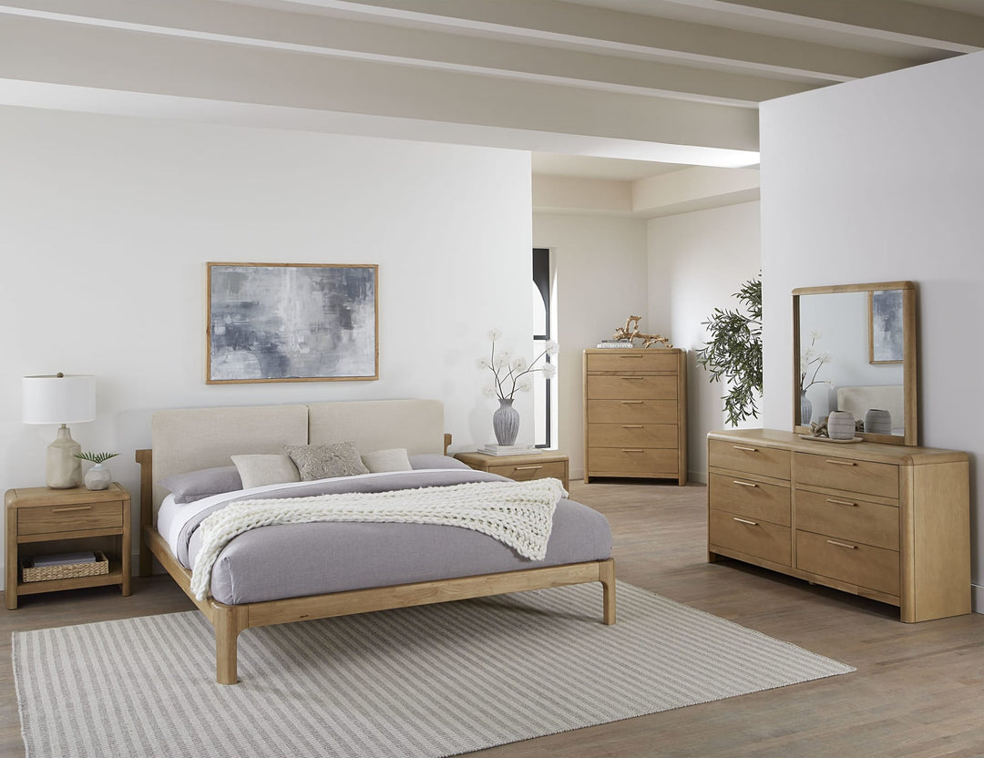 Furano Five Drawer Chest in a Furano bedroom setting