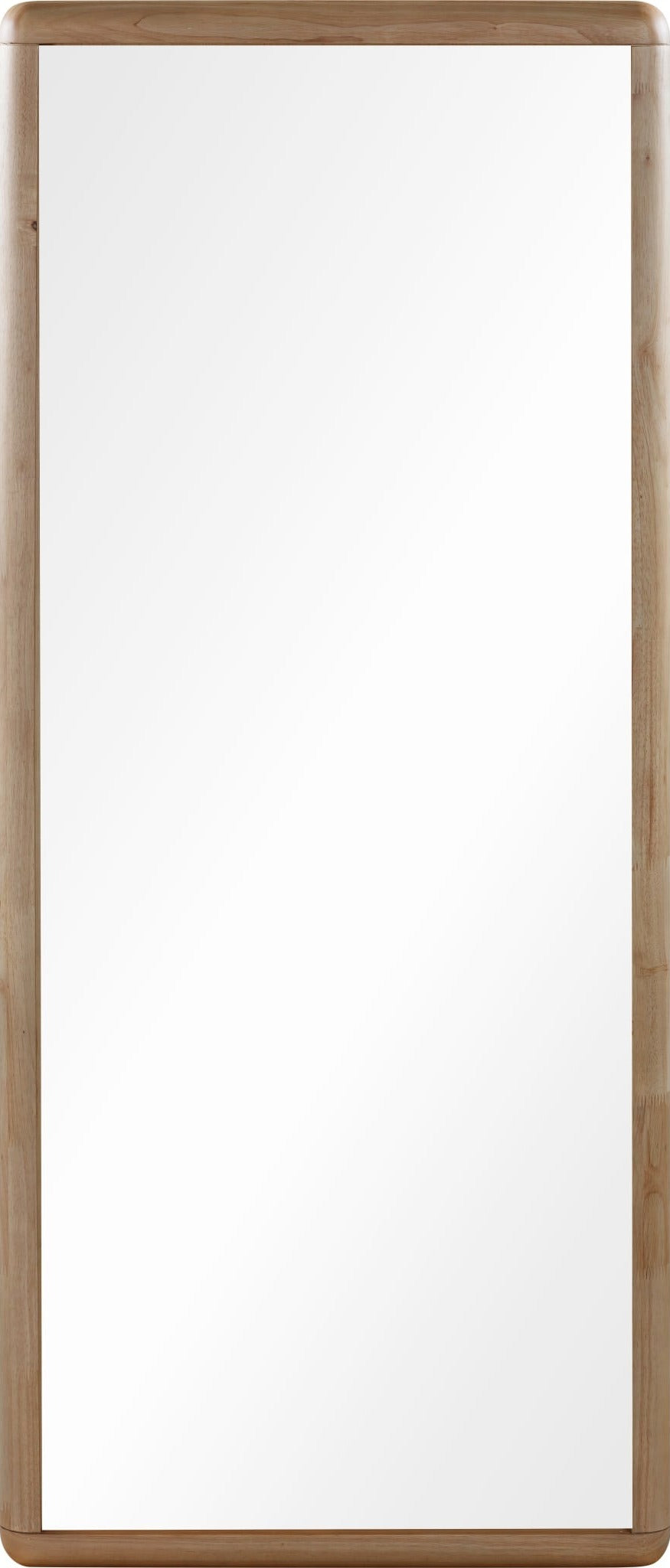 Furano Floor Mirror in Ginger — white background, front view