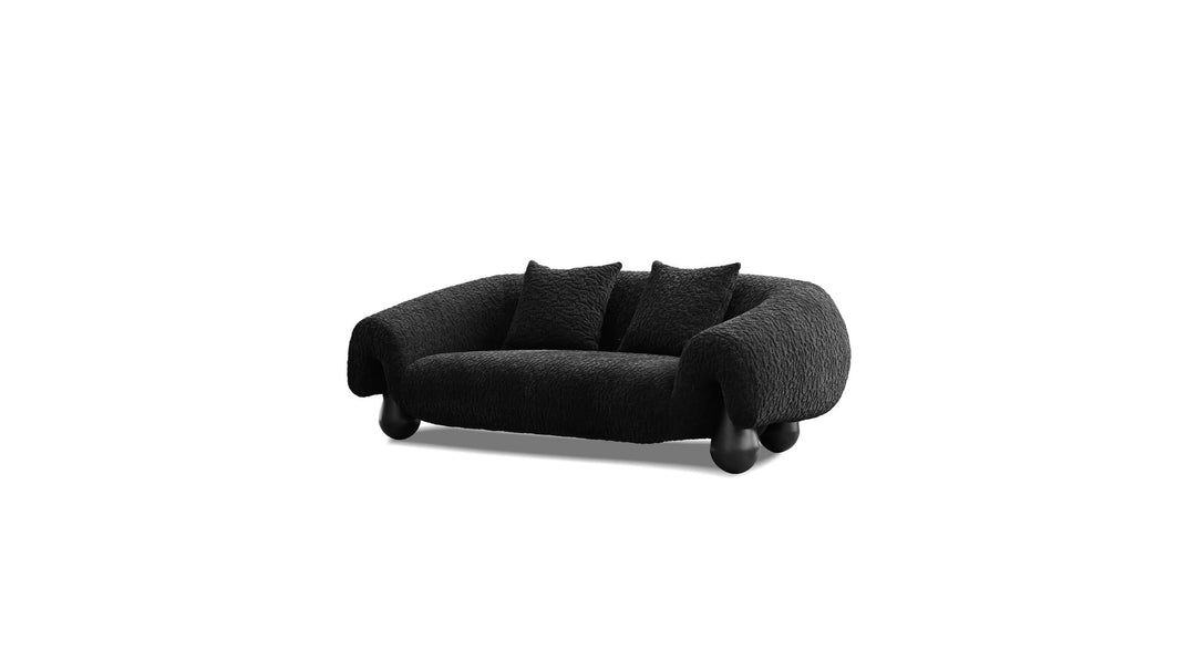 FURO Sofa 3-Seater Black