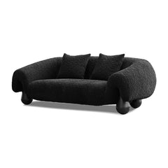 FURO Sofa 3-Seater Black Mobital