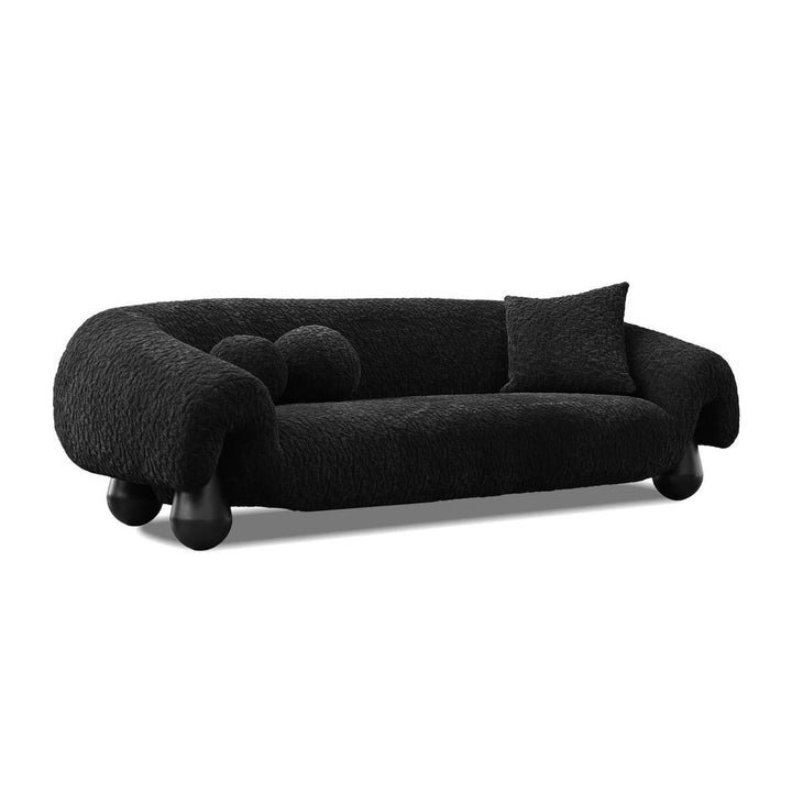 FURO Sofa 4-Seater Black Mobital