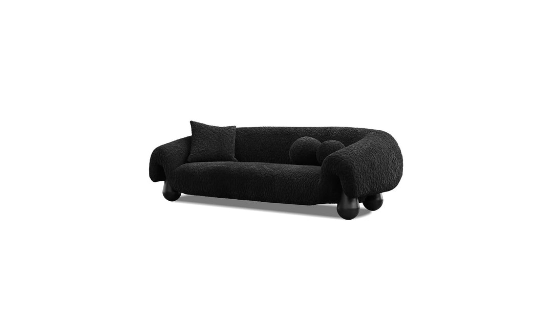 FURO Sofa 4-Seater Black