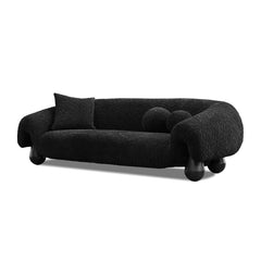 FURO Sofa 4-Seater Black Mobital