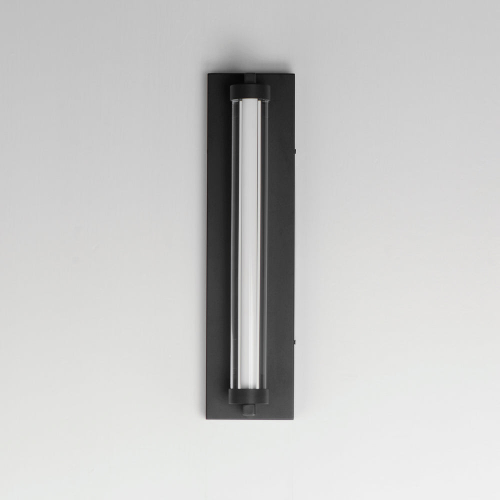 Fuse 18" LED Outdoor Wall Sconce by ET2 Lighting, styled view 1
