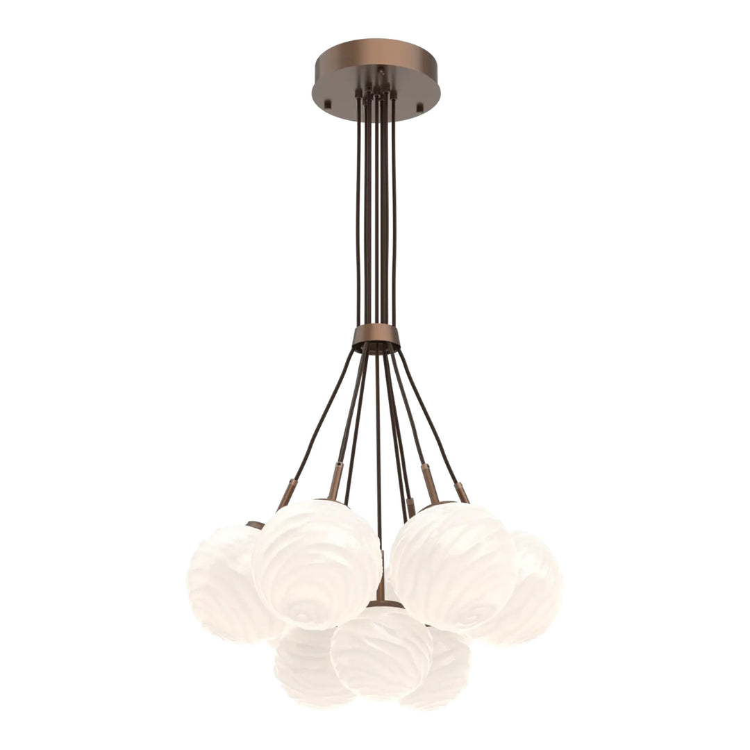 Gaia Cluster Bloom by Hammerton Studio – 9 Lights in Burnished Bronze