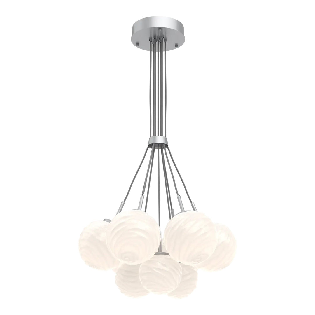 Gaia Cluster Bloom by Hammerton Studio – 9 Lights in Classic Silver