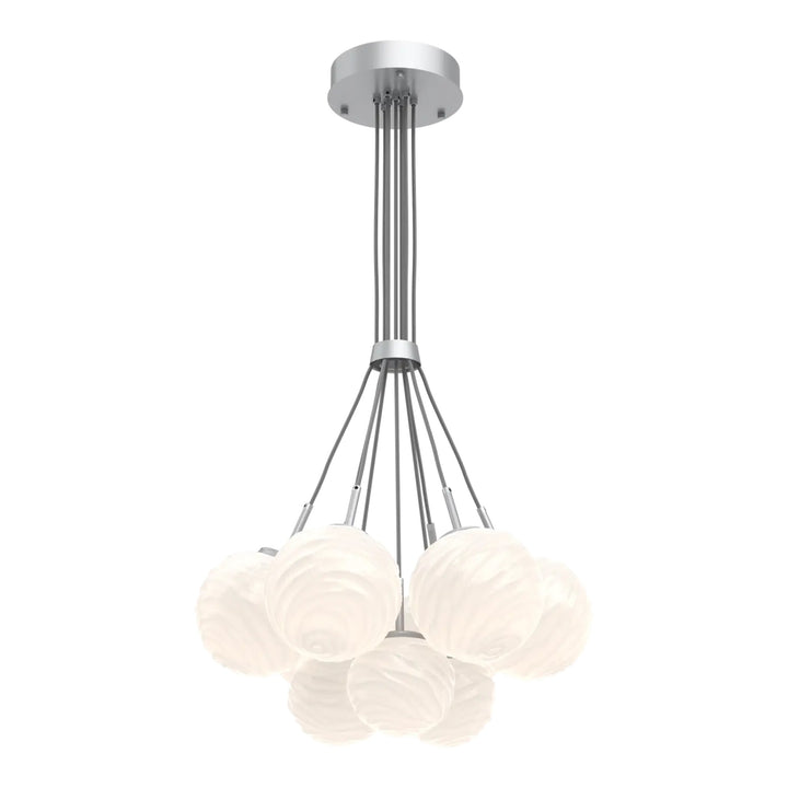 Gaia Cluster Bloom by Hammerton Studio – 9 Lights in Classic Silver