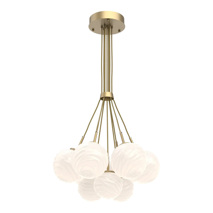Gaia Cluster Bloom by Hammerton Studio – 9 Lights in Gilded Brass