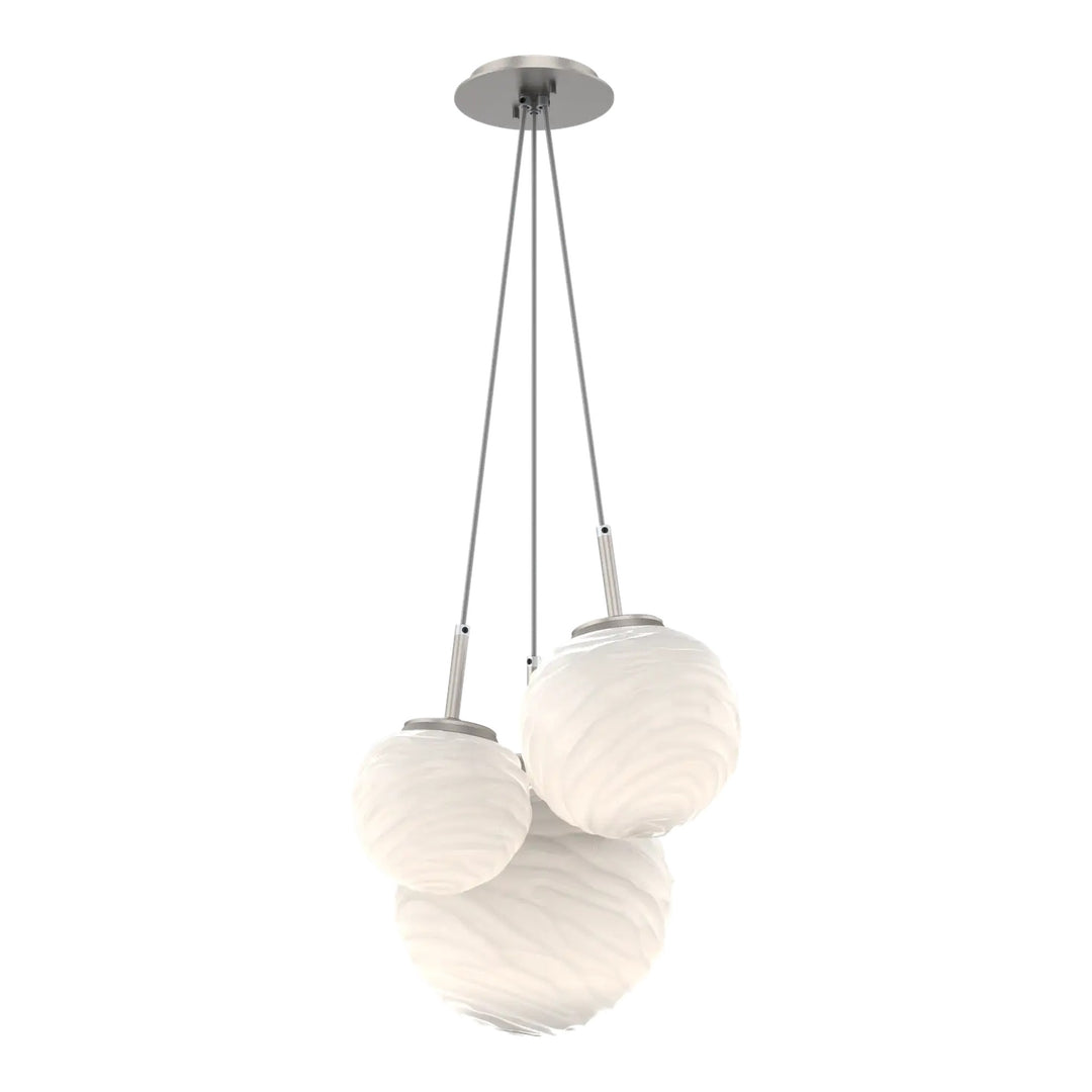 Gaia Cluster Pendant by Hammerton Studio – 3 Lights in Beige Silver
