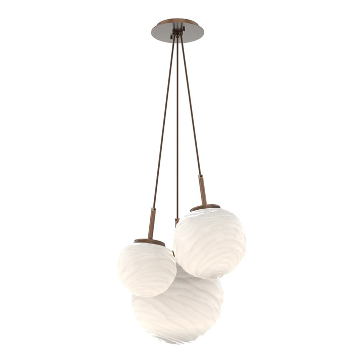 Gaia Cluster Pendant by Hammerton Studio – 3 Lights in Burnished Bronze