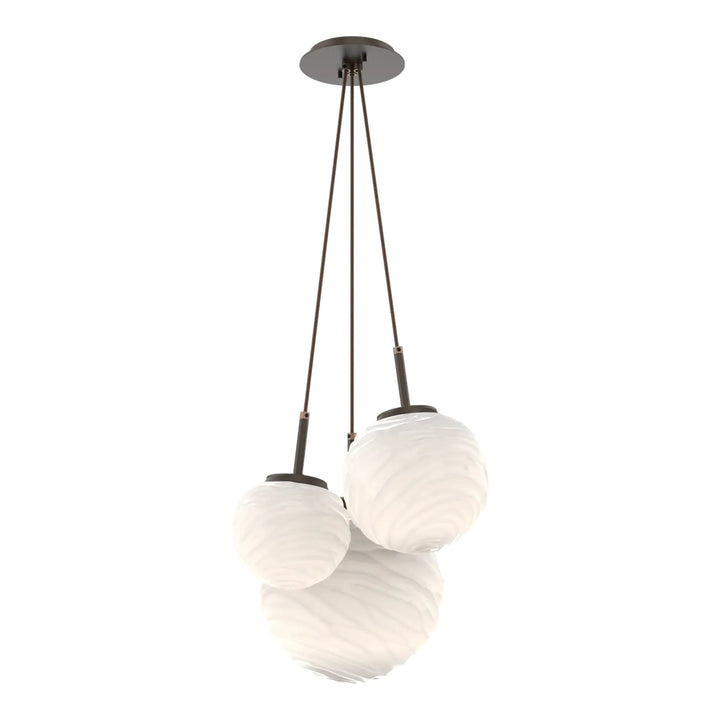 Gaia Cluster Pendant by Hammerton Studio – 3 Lights in Flat Bronze
