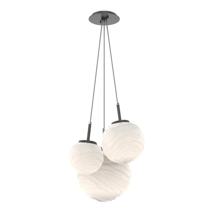 Gaia Cluster Pendant by Hammerton Studio – 3 Lights in Graphite