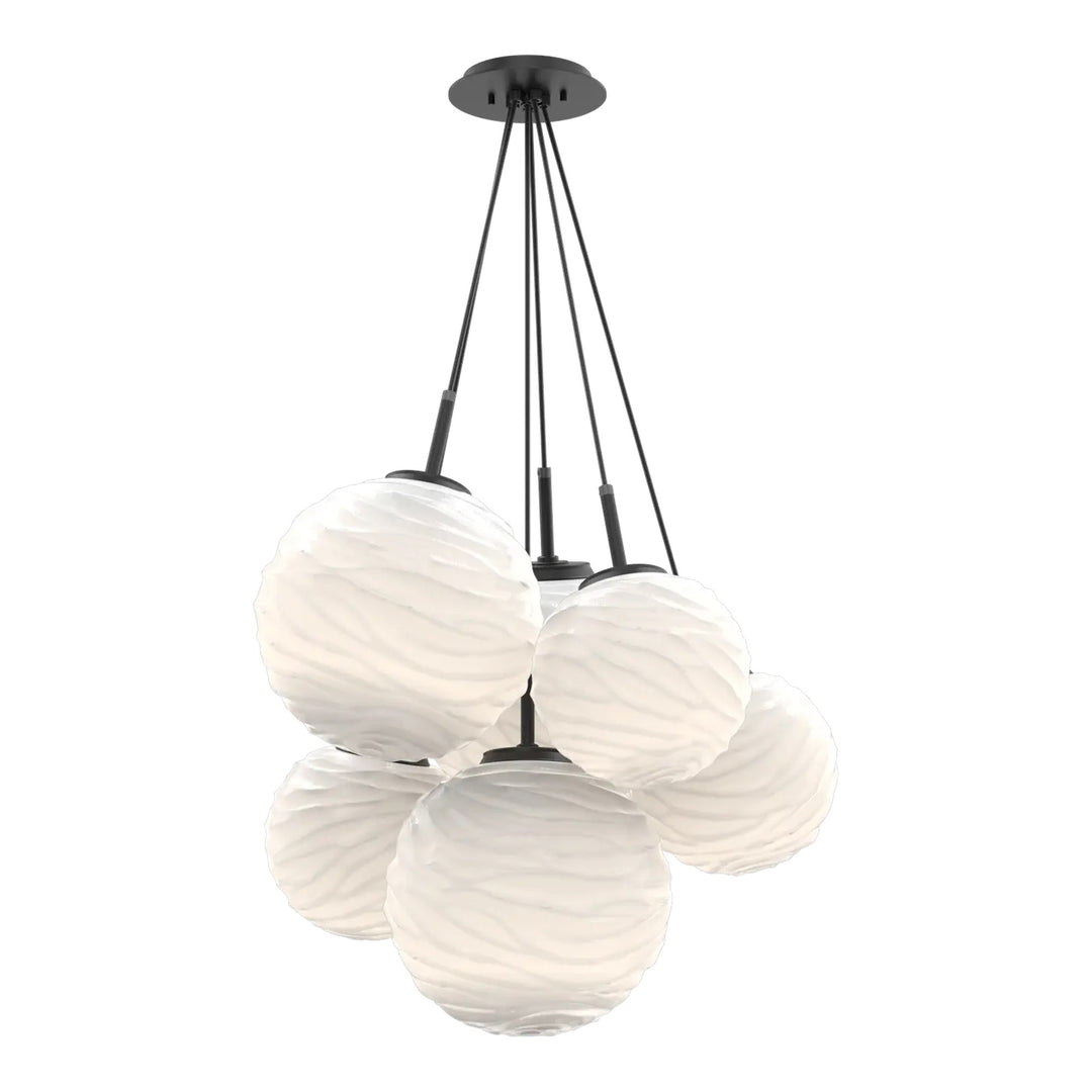 Gaia Cluster Pendant by Hammerton Studio – 6 Lights in Matte Black