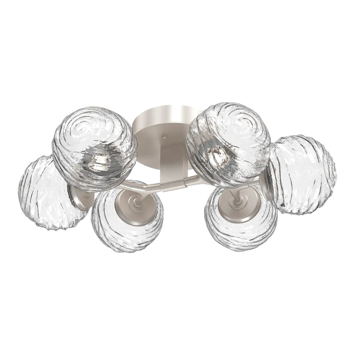 Gaia Flush Mount Light by Hammerton Studio in Beige Silver