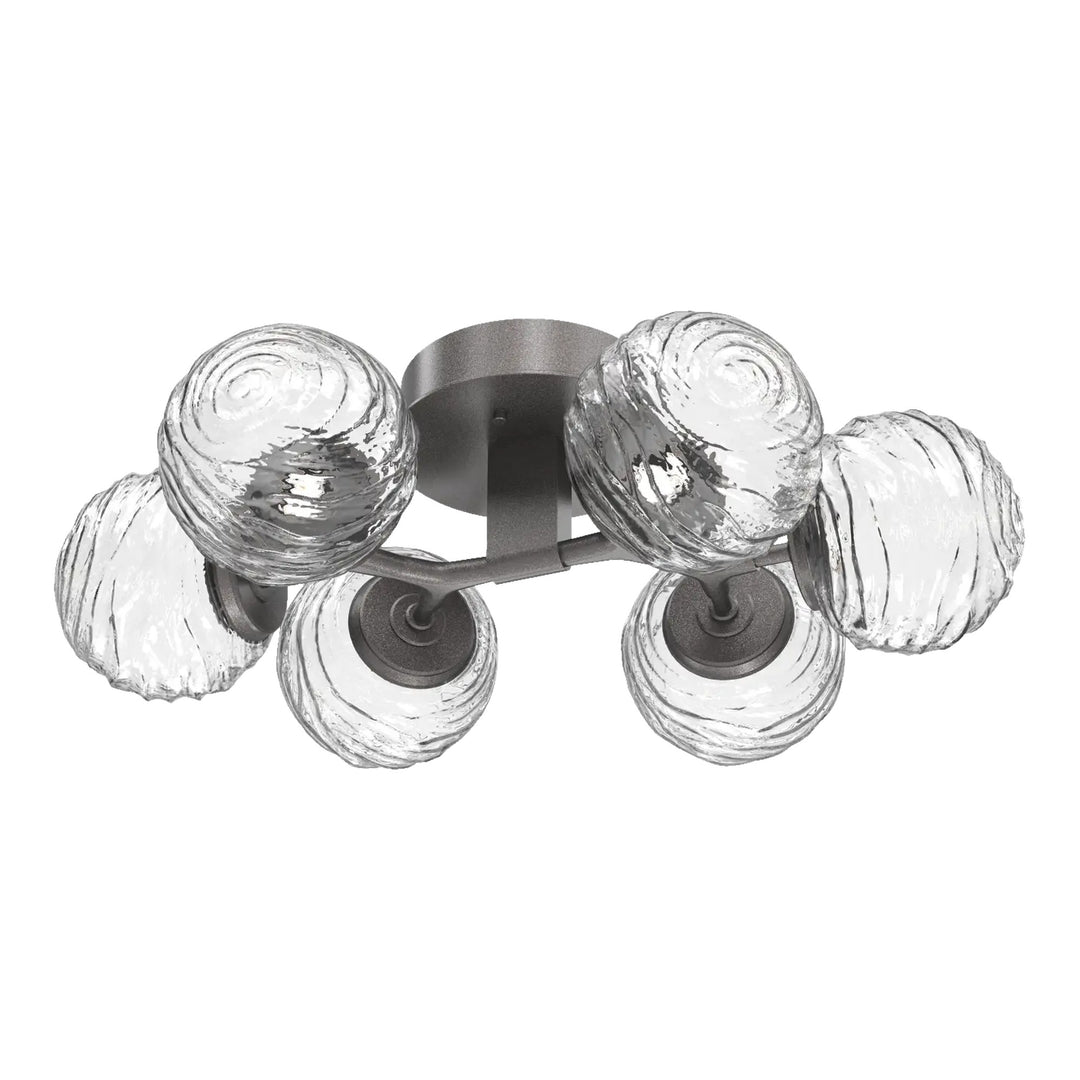 Gaia Flush Mount Light by Hammerton Studio in Graphite