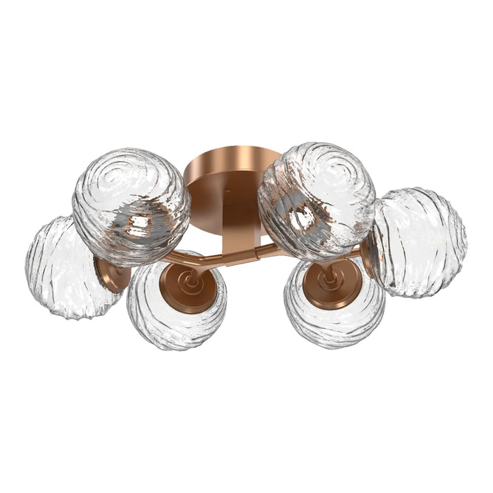 Gaia Flush Mount Light by Hammerton Studio in Novel Brass