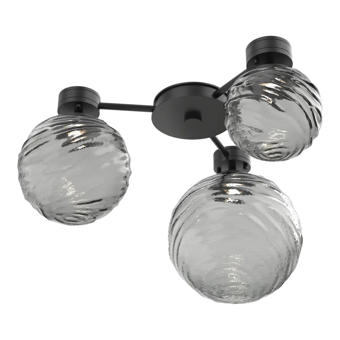 Gaia Hub &amp; Spoke by Hammerton Studio – 3 Lights in Matte Black