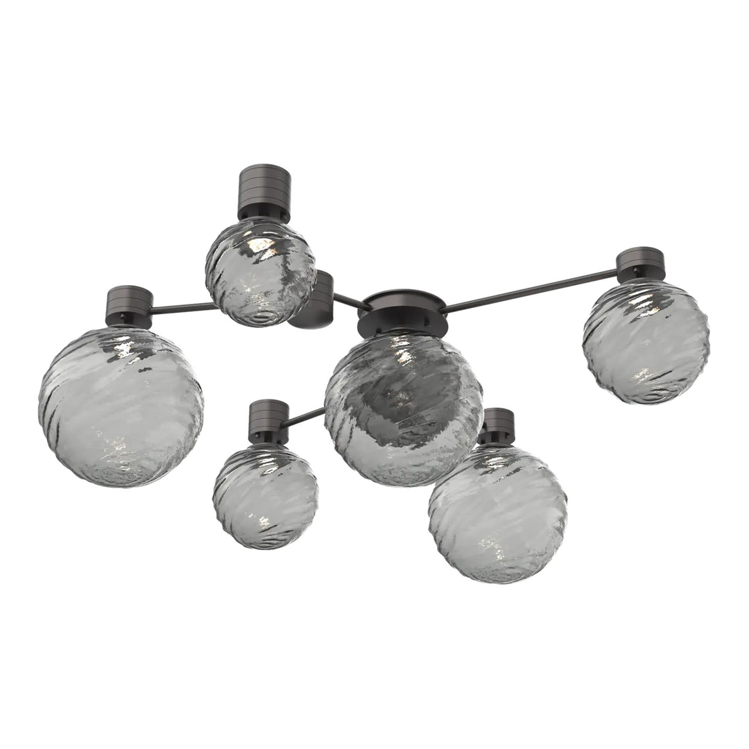 Gaia Hub &amp; Spoke by Hammerton Studio – 6 Light Round in Graphite