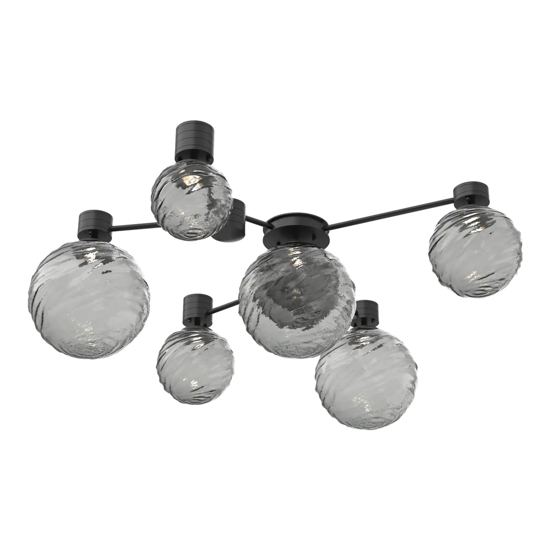 Gaia Hub & Spoke by Hammerton Studio – 6 Light Round in Matte Black
