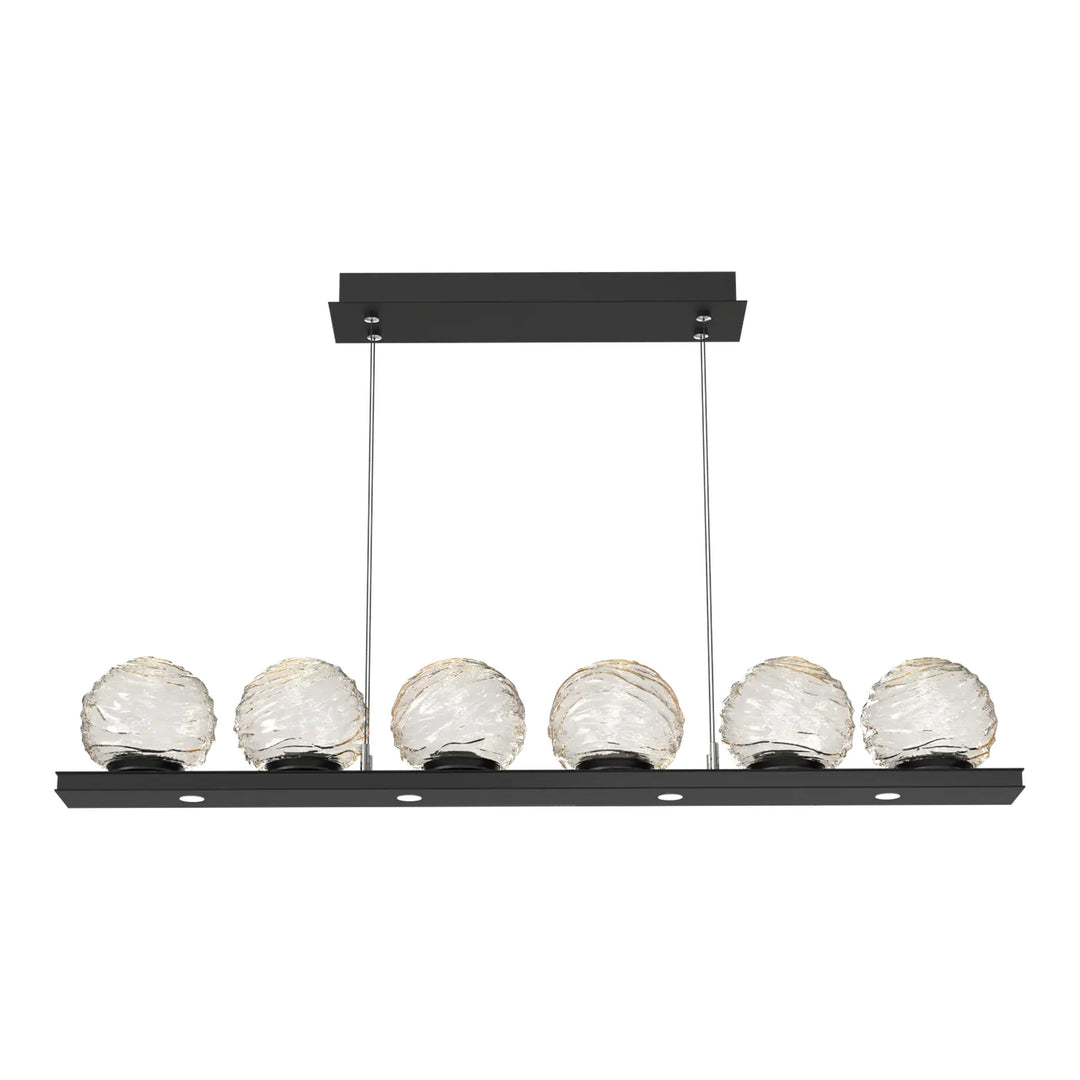 Gaia Linear Chandelier by Hammerton Studio – Medium in Matte Black