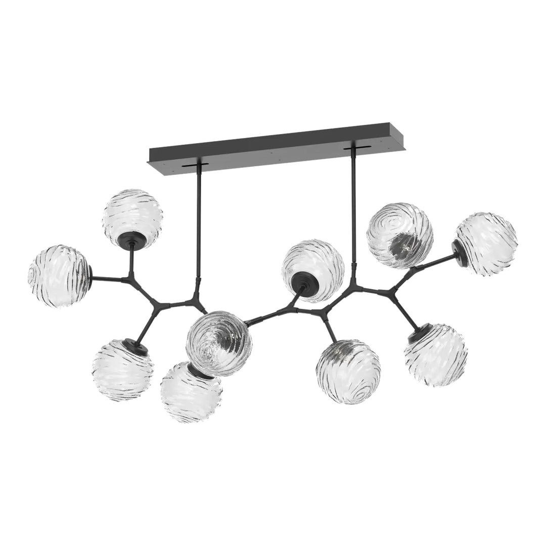 Gaia Modern Branch Chandelier by Hammerton Studio – 10 Lights in Matte Black