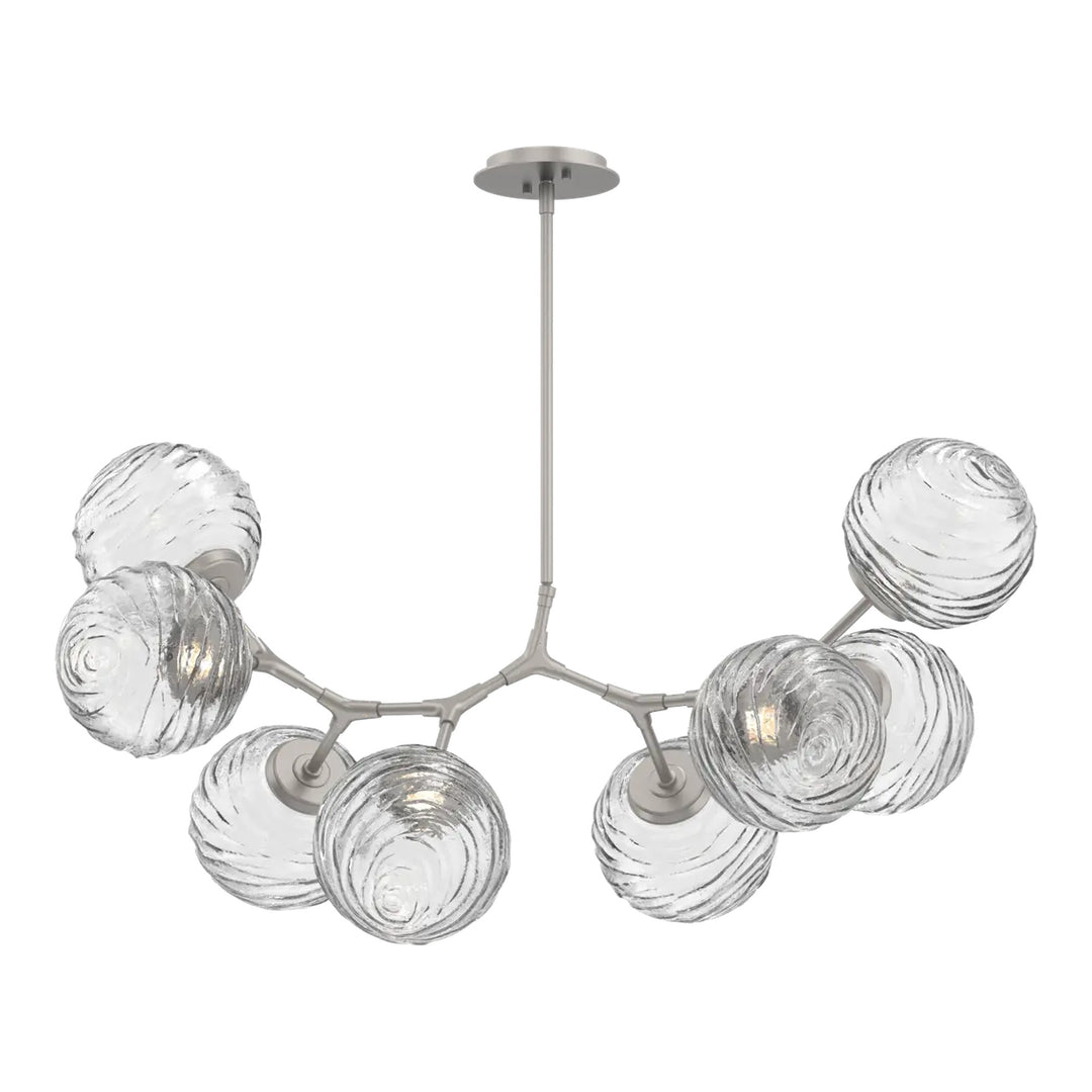 Gaia Modern Branch Chandelier by Hammerton Studio – 8 Lights in Beige Silver