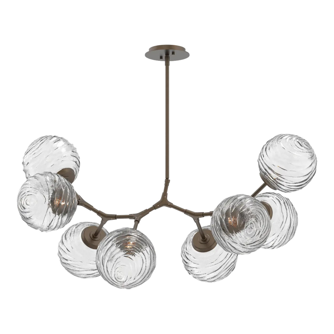 Gaia Modern Branch Chandelier by Hammerton Studio – 8 Lights in Flat Bronze
