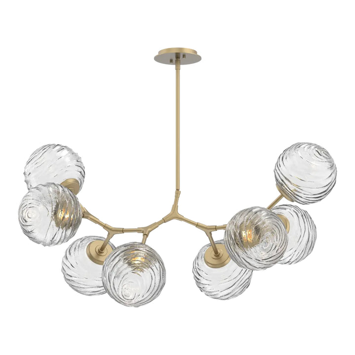 Gaia Modern Branch Chandelier by Hammerton Studio – 8 Lights in Gilded Brass