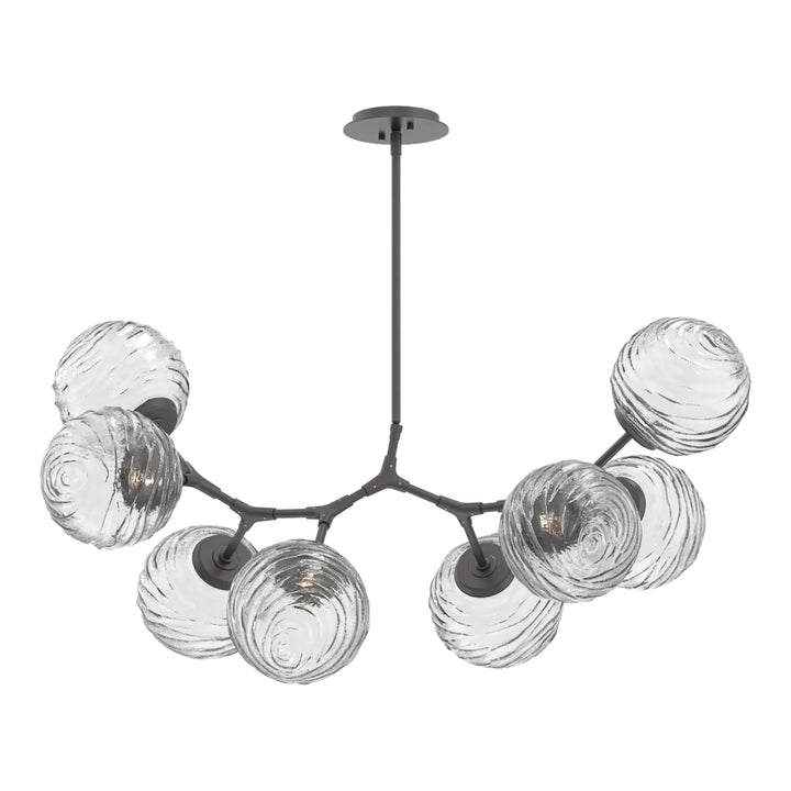 Gaia Modern Branch Chandelier by Hammerton Studio – 8 Lights in Graphite