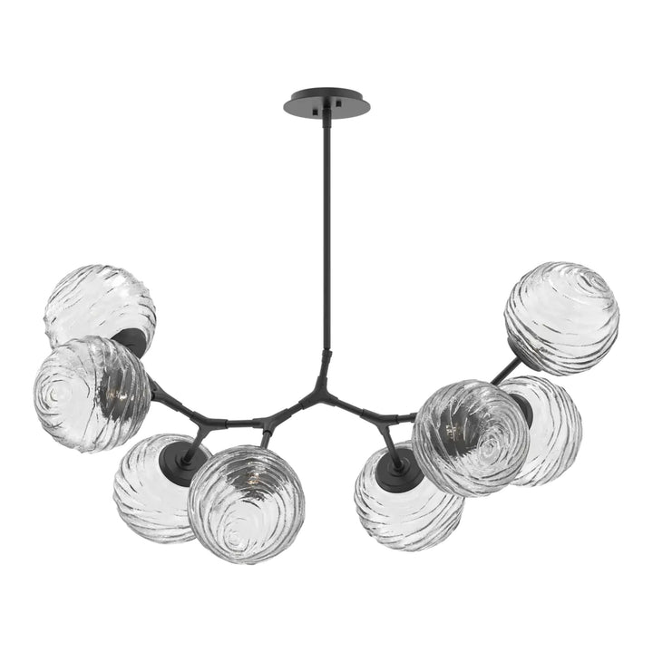 Gaia Modern Branch Chandelier by Hammerton Studio – 8 Lights in Matte Black